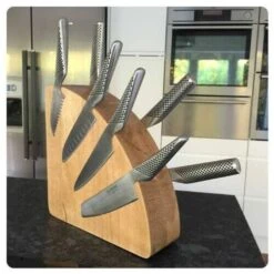 Bisbell Magnetic Knife Block Made Of Oak Wood -Kitchen Knife Store bisbell magnetic knife block oak wood 4
