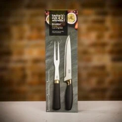 Taylor's Eye Witness Brooklyn Carving Set -Kitchen Knife Store brasscarvingset4 1
