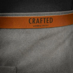 Crafted Washed Canvas Waist Apron -Kitchen Knife Store canvasaprongreywaist 3 1