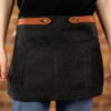 Crafted Washed Canvas Waist Apron 1 Crafted Washed Canvas Waist Apron -Kitchen Knife Store canvaswaistblack 1 1