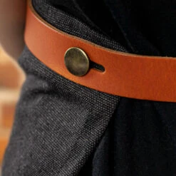 Crafted Washed Canvas Waist Apron -Kitchen Knife Store canvaswaistblack 3 1