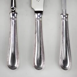 Arthur Price Of England Three Piece Silver Plated Carving Set - Bead 8 Arthur Price Of England Three Piece Silver Plated Carving Set - Bead -Kitchen Knife Store carving4 1