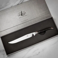 Forge De Laguiole Carving Knife With Ebony Handle 12 Forge De Laguiole Carving Knife With Ebony Handle -Kitchen Knife Store cd2minebbri forgedelaguiole ebonycarvingknife 1