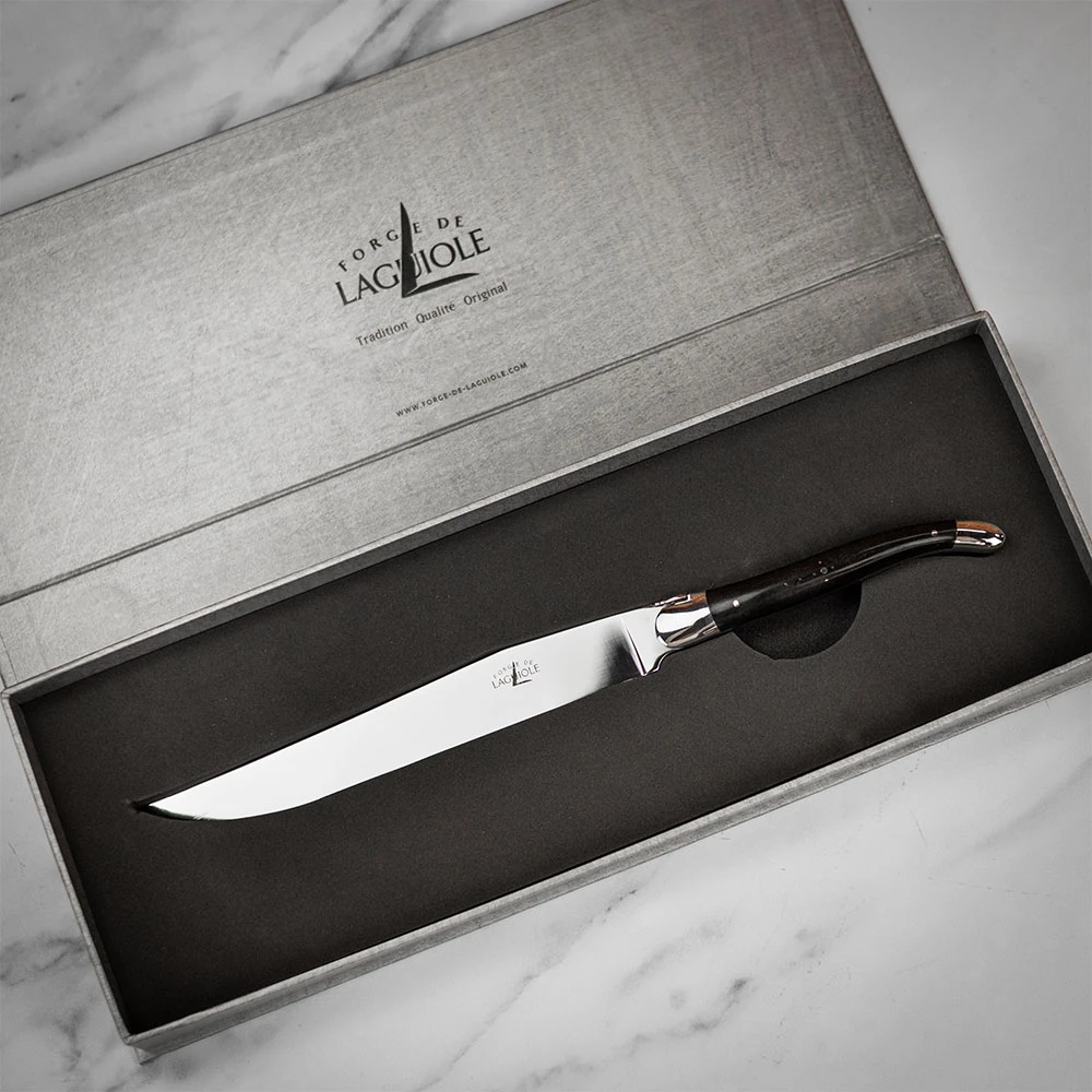 Forge De Laguiole Carving Knife With Ebony Handle 7 Forge De Laguiole Carving Knife With Ebony Handle - Image 5