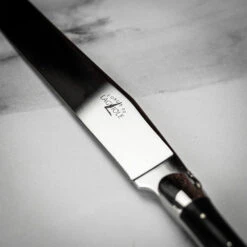 Forge De Laguiole Carving Knife With Ebony Handle 9 Forge De Laguiole Carving Knife With Ebony Handle -Kitchen Knife Store cd2minebbri forgedelaguiole ebonycarvingknife 4