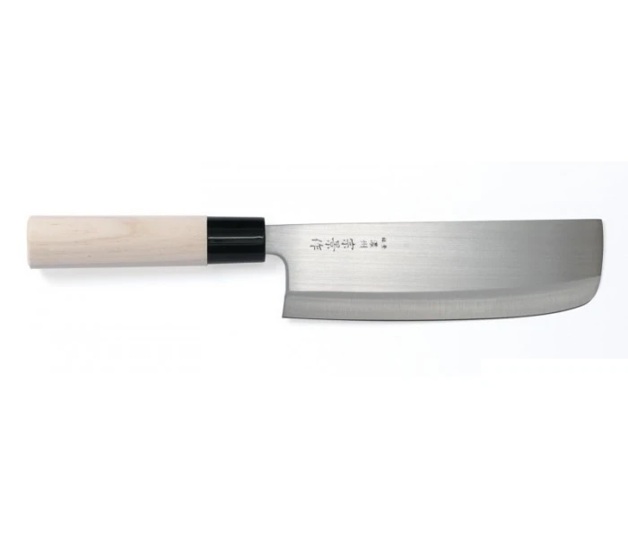 Chroma Haiku Home Nakiri Knife 17.5cm - Honoki Wood Handle 3 Chroma Haiku Home Nakiri Knife 17.5cm - Honoki Wood Handle
