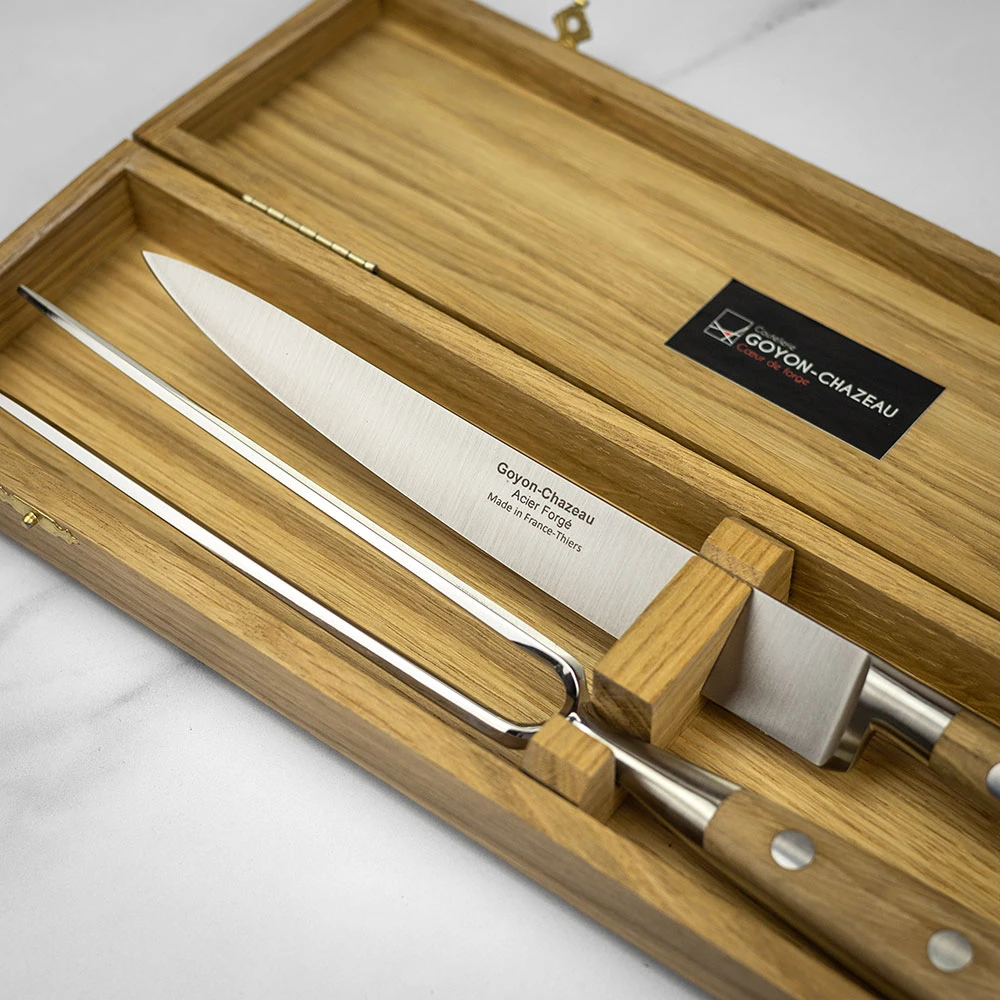 Goyon Chazeau Tradichef Carving Set In Wooden Gift Box 4 Goyon Chazeau Tradichef Carving Set In Wooden Gift Box - Image 2