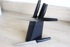 Couleur Cuisine 5-piece Knife Block Set - Black Handles -Kitchen Knife Store couleur cuisine 5 piece knife block set black handles 3