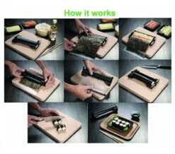Easy Sushi - Sushi Maker 2.5cm Diameter With Traction Sheet -Kitchen Knife Store easy sushi sushi maker with traction sheet 3