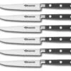 FISCHER 6-piece Steak Knife Set With Serrated Blades 11cm - Sabatier 64 -Kitchen Knife Store fischer 6 piece steak knife set serrated 11cm sabatier64