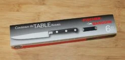 FISCHER 6-piece Steak Knife Set With Serrated Blades 11cm - Sabatier 64 -Kitchen Knife Store fischer 6 piece steak knife set serrated 11cm sabatier64 2