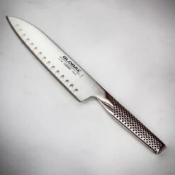 Global 18cm Fluted Santoku Knife 8 Global 18cm Fluted Santoku Knife -Kitchen Knife Store g80 2