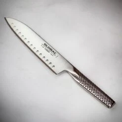 Global 18cm Fluted Santoku Knife