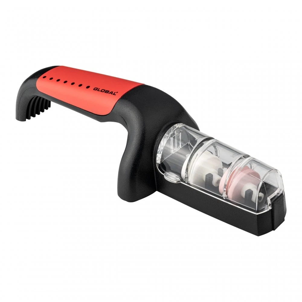 Global Accessories GS-440/BR Global Black & White Ceramic Water Sharpener 3 Global Accessories GS-440/BR Global Black & White Ceramic Water Sharpener