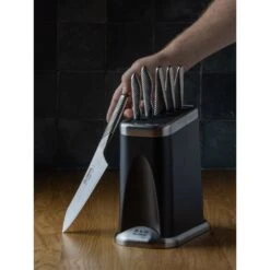 Global G-FIRE7B Fire-Hi 7 Piece Knife Block Set -Kitchen Knife Store global g fire7b fire hi 7 piece knife block set p2276 13111 image