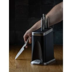 Global G-FIRE7B Fire-Hi 7 Piece Knife Block Set -Kitchen Knife Store global g fire7b fire hi 7 piece knife block set p2276 13114 image