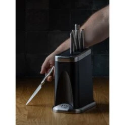 Global G-FIRE7B Fire-Hi 7 Piece Knife Block Set -Kitchen Knife Store global g fire7b fire hi 7 piece knife block set p2276 13115 image