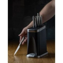 Global G-FIRE7B Fire-Hi 7 Piece Knife Block Set -Kitchen Knife Store global g fire7b fire hi 7 piece knife block set p2276 13116 image