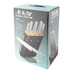 Global Ukon GU-656/6B Ukon 6pce Knife Block Set -Kitchen Knife Store global ukon gu 656 6b ukon 6pce knife block set p1669 9267 image