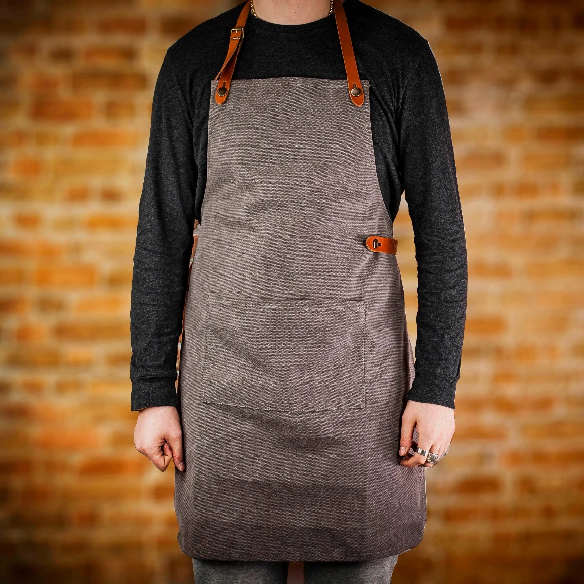 Crafted Washed Canvas Apron 3 Crafted Washed Canvas Apron