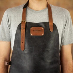 Crafted Rustic Leather Apron 21 Crafted Rustic Leather Apron -Kitchen Knife Store img 2322 1