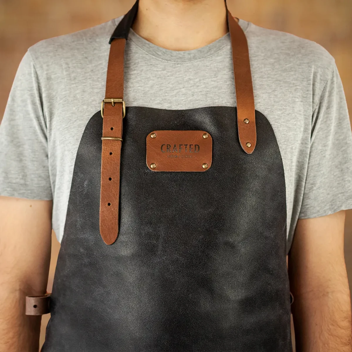 Crafted Rustic Leather Apron 8 Crafted Rustic Leather Apron - Image 6