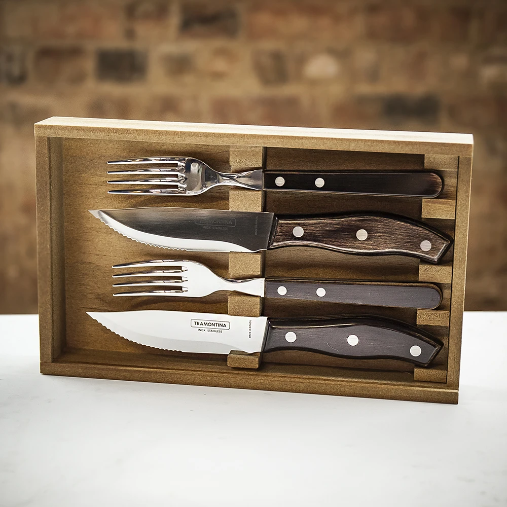 Tramontina Four Piece Steak Cutlery Set - Rio Grande 3 Tramontina Four Piece Steak Cutlery Set - Rio Grande