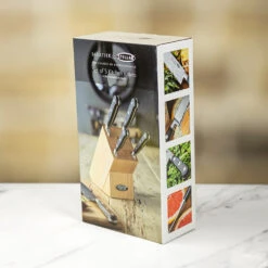 Stellar Sabatier 5 Piece Knife Block Set - Wood -Kitchen Knife Store is60 stellar knifeblock box