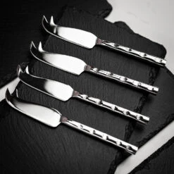 Just Slate Mini Stag Cheese Board & Knife - Set Of 4 -Kitchen Knife Store jsmcbss stagcheese4 2