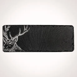 Just Slate Mini Stag Cheese Board & Knife - Set Of 4 -Kitchen Knife Store jsmcbss stagcheese4 4