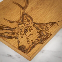 Just Slate Stag Oak Cheese Board & Knife Set -Kitchen Knife Store jssocbks stagcheese 2