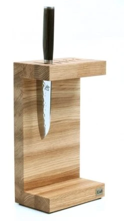 Kai C-shaped Knife Block - Made Of Oak Wood -Kitchen Knife Store kai c shaped knife block made of oak wood 3