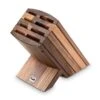 Kai Empty Knife Block For 8 Kitchen Knives - Walnut Wood -Kitchen Knife Store kai empty knife block 8 kitchen knives walnut wood