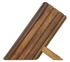 Kai Empty Knife Block For 8 Kitchen Knives - Walnut Wood -Kitchen Knife Store kai empty knife block 8 kitchen knives walnut wood 2
