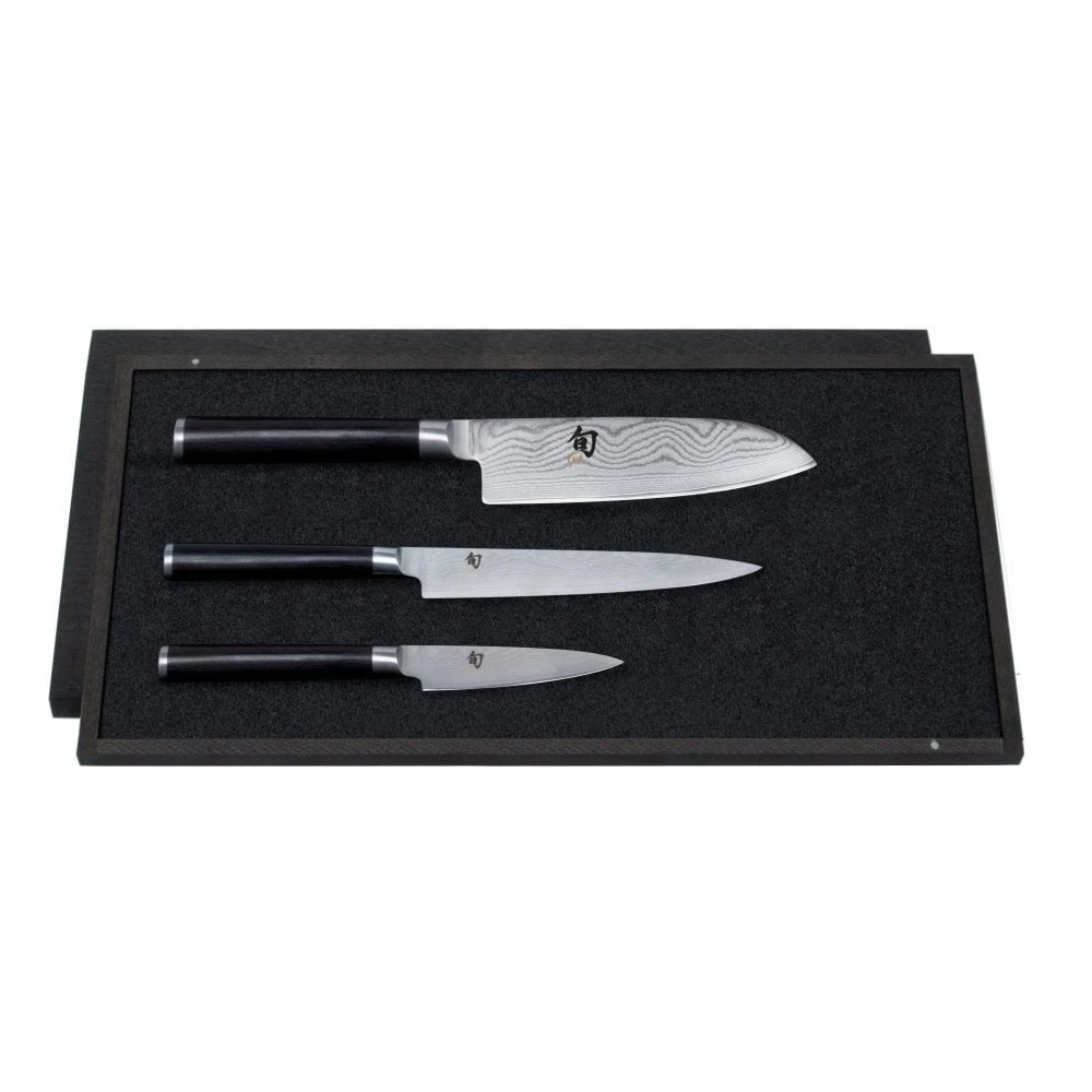 KAI Shun Classic DMS-310 Kai Shun 3 Piece Knife Set 3 KAI Shun Classic DMS-310 Kai Shun 3 Piece Knife Set