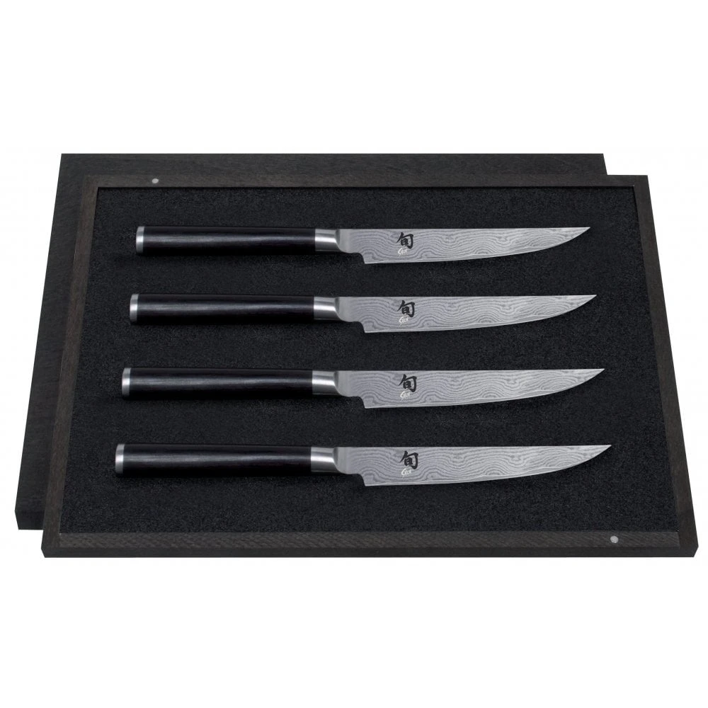 KAI Shun Classic KAI-DMS-400 Steak Knife Set (4 X KAI DM-0711) 3 KAI Shun Classic KAI-DMS-400 Steak Knife Set (4 X KAI DM-0711)