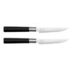 KAI Wasabi Black 2-piece Steak Knife Set -Kitchen Knife Store kai wasabi black 2 piece steak knife set