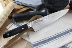 Kanetsugu Pro-J Chef Knife Hammered Blade 23cm -Kitchen Knife Store kanetsugu pro j chef knife hammered blade 23cm 2