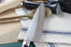 Kanetsugu Pro-J Chef Knife Hammered Blade 23cm -Kitchen Knife Store kanetsugu pro j chef knife hammered blade 23cm 3