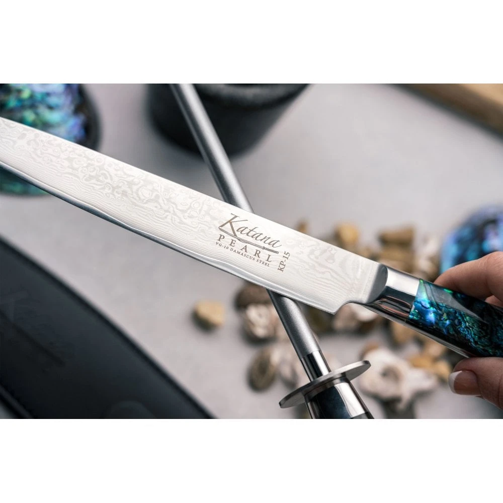 Katana Saya Pearl Katana Pearl Diamond Sharpening Steel 4 Katana Saya Pearl Katana Pearl Diamond Sharpening Steel - Image 2