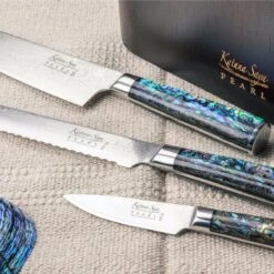 Katana Saya Pearl 15cm Damascus Chef's Knife -Kitchen Knife Store katana pearl lifestyle 03 91b6b0d3 351e 4459 ae9f 976e4346e5ea