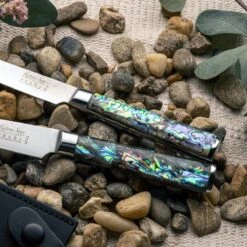 Katana Saya Pearl 2pc Damascus Carving Set -Kitchen Knife Store katana pearl lifestyle 06 8864424a c18d 4542 91bd 26682c01d3cd