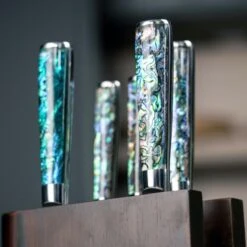 Katana Saya Pearl 18cm Damascus Santoku Knife 21 Katana Saya Pearl 18cm Damascus Santoku Knife -Kitchen Knife Store katana pearl lifestyle 09 5480188d 9fd4 46f4 868a 1f5294768319