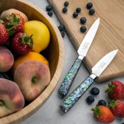 Katana Saya Pearl 2pc Damascus Carving Set -Kitchen Knife Store katana pearl lifestyle 13 a93fc59c 2df3 476e 80ea 64ec06293a3d