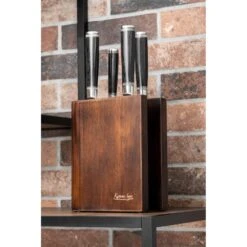 Katana Saya Pakkawood Katana Saya Pakkawood 6 Piece Knife Block Set 14 Katana Saya Pakkawood Katana Saya Pakkawood 6 Piece Knife Block Set -Kitchen Knife Store katana saya pakkawood 6 piece knife block set p1417 11676 image