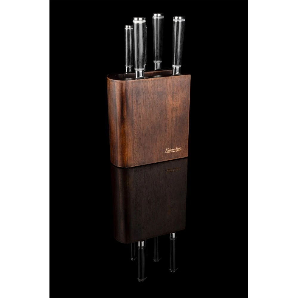 Katana Saya Pakkawood Katana Saya Pakkawood 6 Piece Knife Block Set 10 Katana Saya Pakkawood Katana Saya Pakkawood 6 Piece Knife Block Set - Image 8