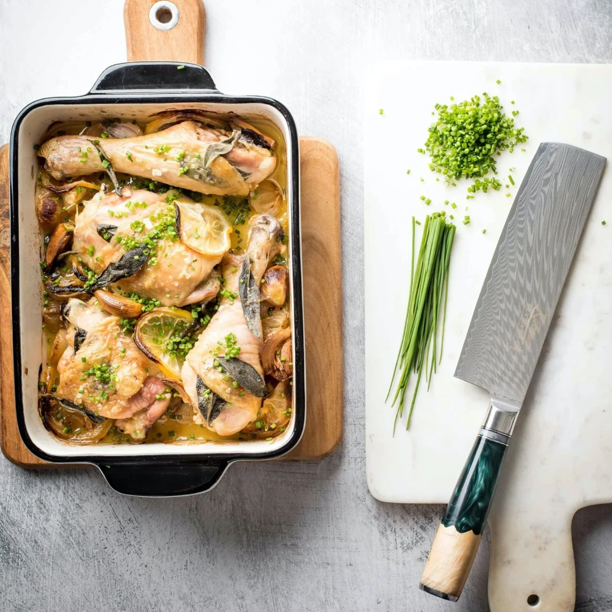 Katana Saya Rainforest 18cm Damascus Nakiri Knife 6 Katana Saya Rainforest 18cm Damascus Nakiri Knife - Image 4