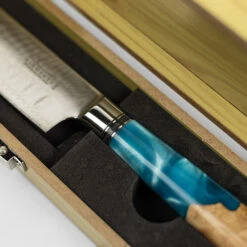 Katana Saya Ocean 12cm Damascus Santoku Knife -Kitchen Knife Store keb 01 katanasaya knife 2