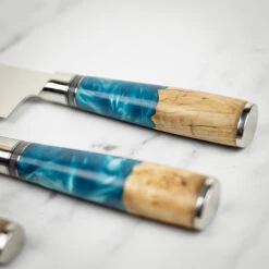 Katana Saya Ocean 3pc Damascus Knife Set -Kitchen Knife Store keb 3167 katanasaya 3knives 4