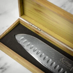 Katana Saya Volcanic 18cm Damascus Santoku Knife 17 Katana Saya Volcanic 18cm Damascus Santoku Knife -Kitchen Knife Store ker 02 katanasaya volcanic knife 2